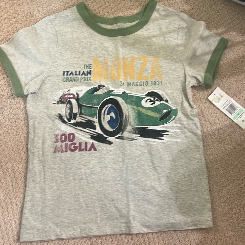 Peek Kids T-shirt RaceCar - size 8